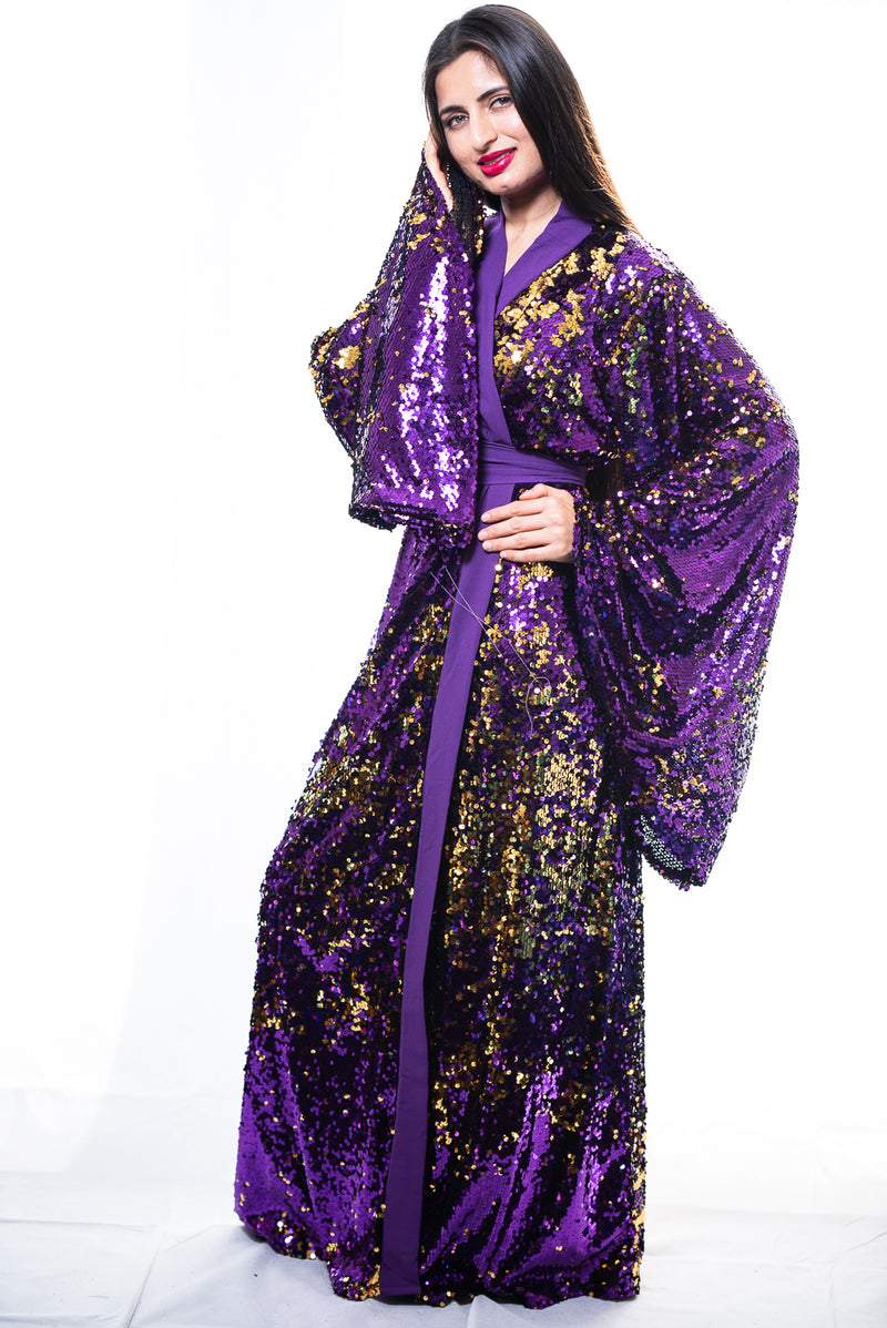 Sequin Kimono - Luxury Sequin Maxi ...